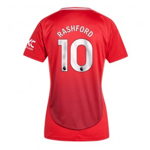 Manchester United Marcus Rashford #10 Domaci Dres za Ženska 2024-25 Kratak Rukavima